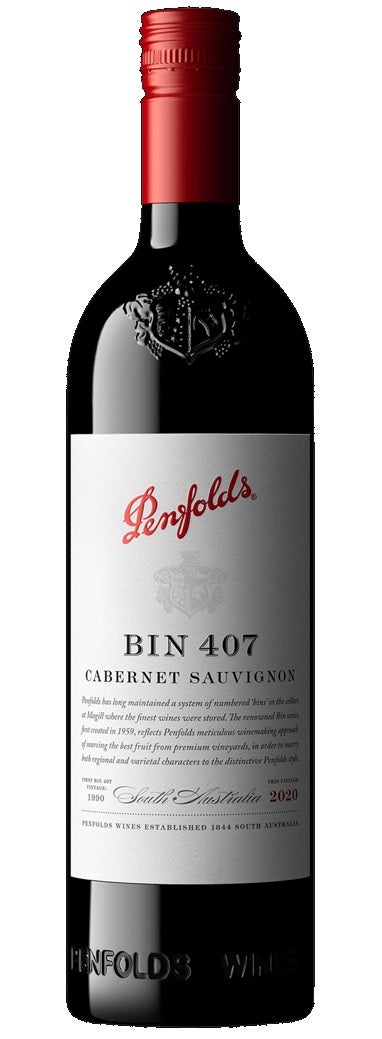 Penfolds Bin 407 Cabernet Sauvignon 2020 Wine
